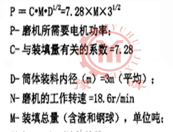 球磨機(jī)額定動力力矩的計(jì)算